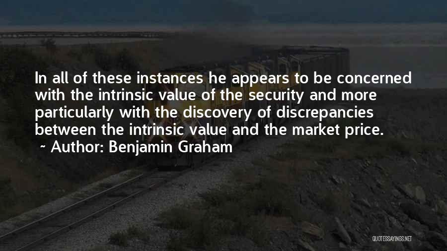 Discrepancies Quotes By Benjamin Graham