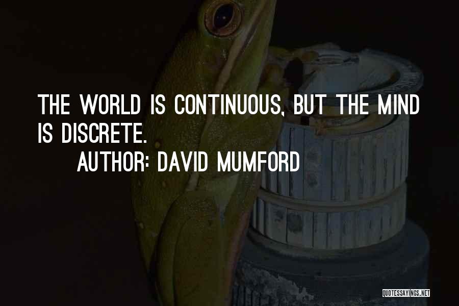 Discrete Quotes By David Mumford