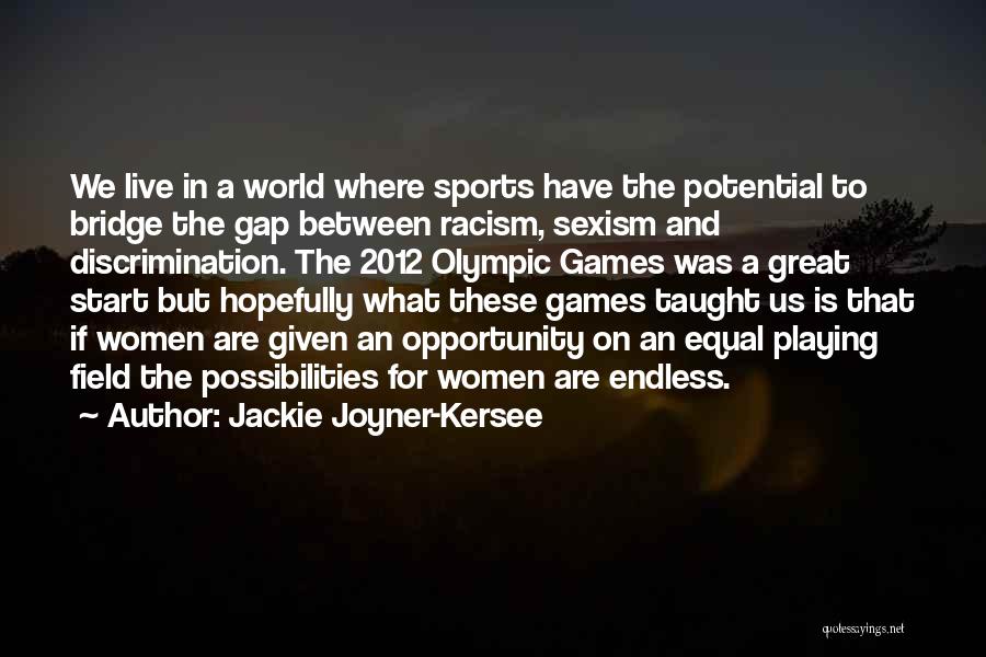 Discrimination And Racism Quotes By Jackie Joyner-Kersee