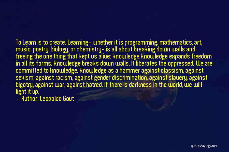 Discrimination And Racism Quotes By Leopoldo Gout