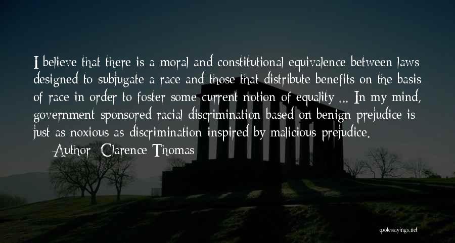 Discrimination Race Quotes By Clarence Thomas