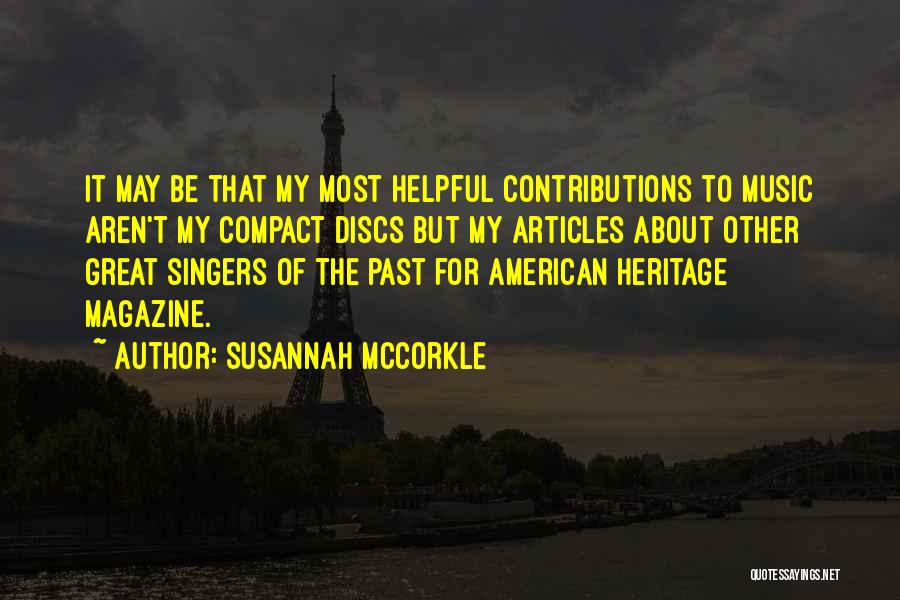 Discs Quotes By Susannah McCorkle