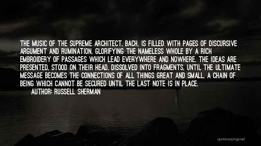 Discursive Quotes By Russell Sherman