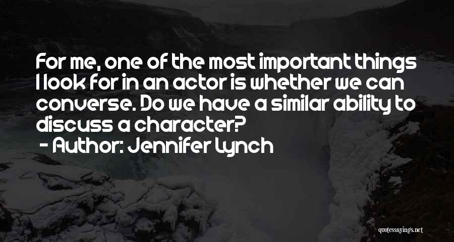 Discuss Quotes By Jennifer Lynch