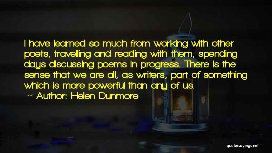 Discussing Quotes By Helen Dunmore