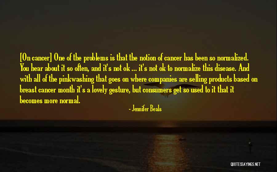 Disease Cancer Quotes By Jennifer Beals Disease Cancer Quotes By Jennifer Beals