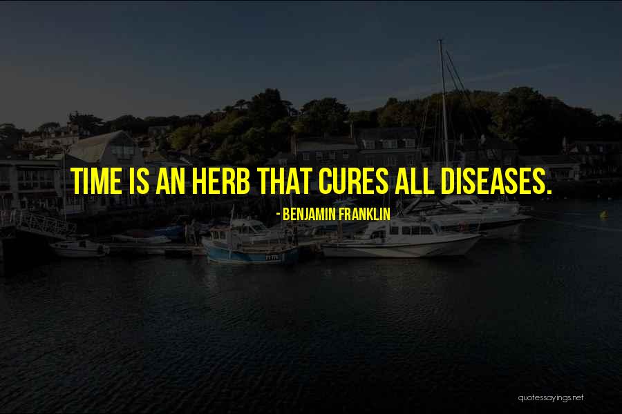 Diseases And Cures Quotes By Benjamin Franklin