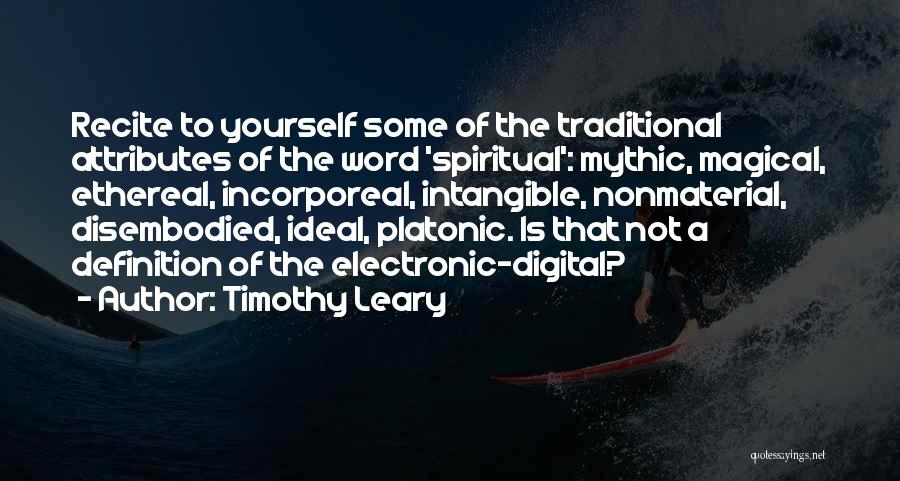 Disembodied Quotes By Timothy Leary