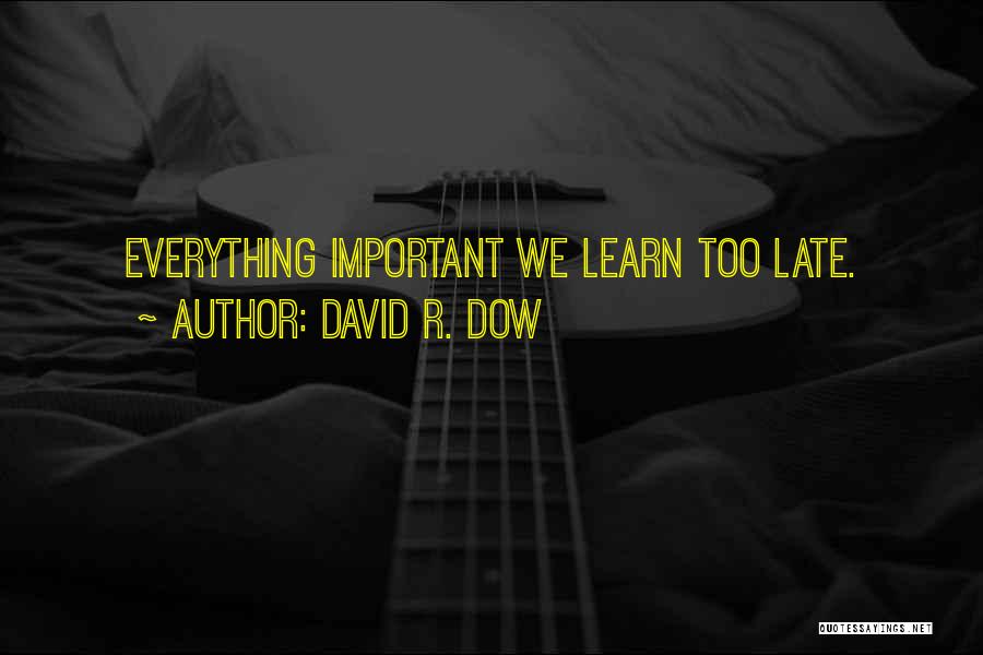 Disembodiment Videos Quotes By David R. Dow