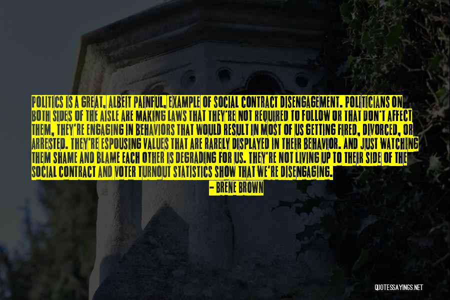 Disengagement Quotes By Brene Brown