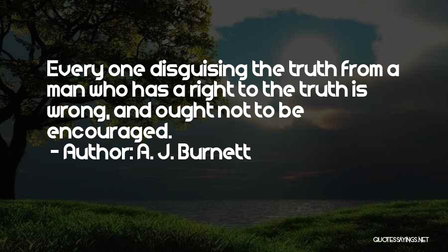 Disguising Quotes By A. J. Burnett