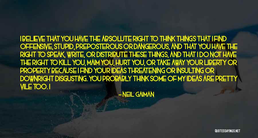 Disgusting Things Quotes By Neil Gaiman