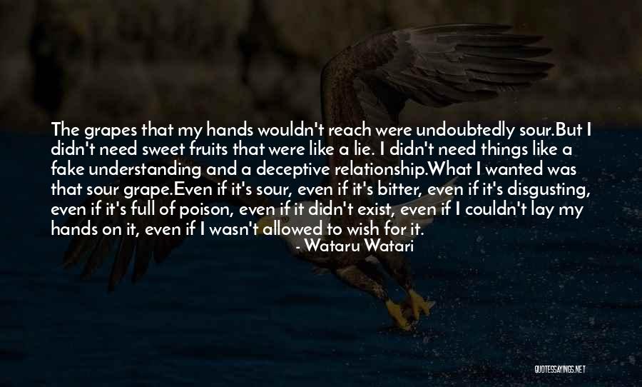 Disgusting Things Quotes By Wataru Watari