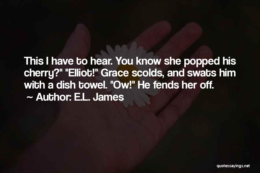 Dish Towel Quotes By E.L. James