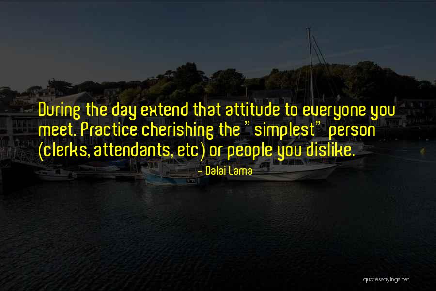 Dislike Attitude Quotes By Dalai Lama