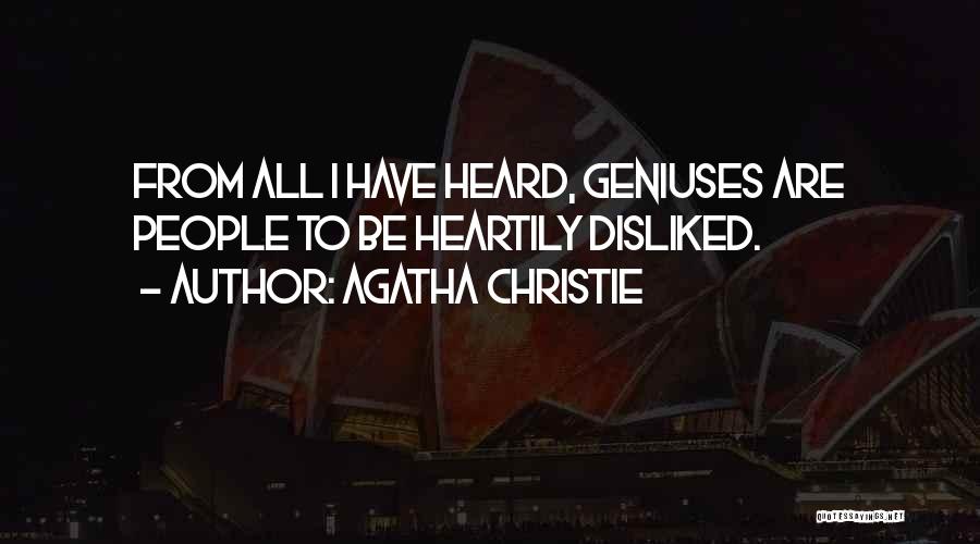 Disliked Quotes By Agatha Christie