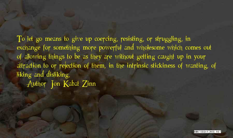 Disliking Quotes By Jon Kabat-Zinn