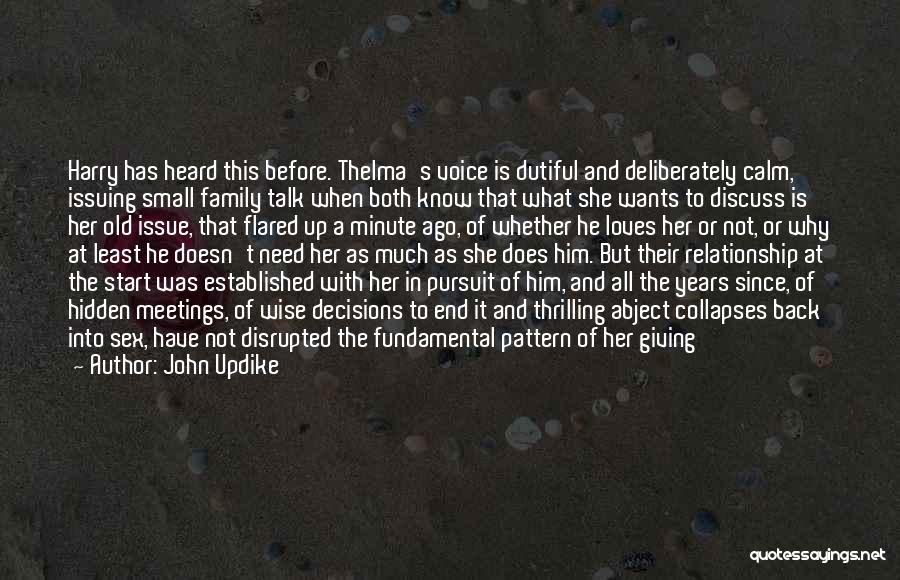 Disliking Your Family Quotes By John Updike