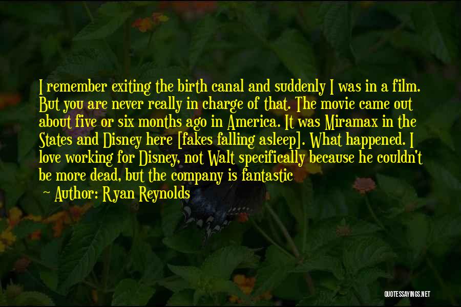 Disney Love Quotes By Ryan Reynolds
