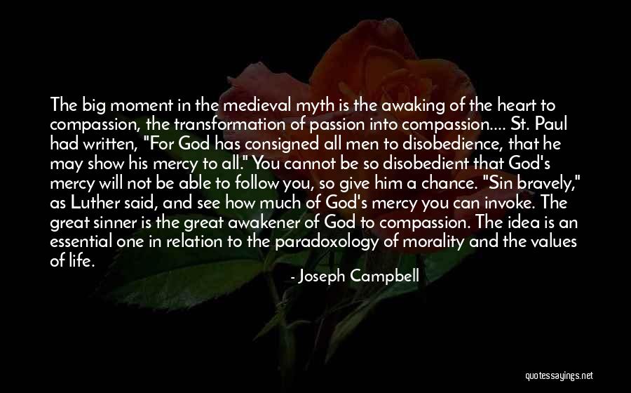 Disobedience To God Quotes By Joseph Campbell Disobedience To God Quotes By Joseph Campbell