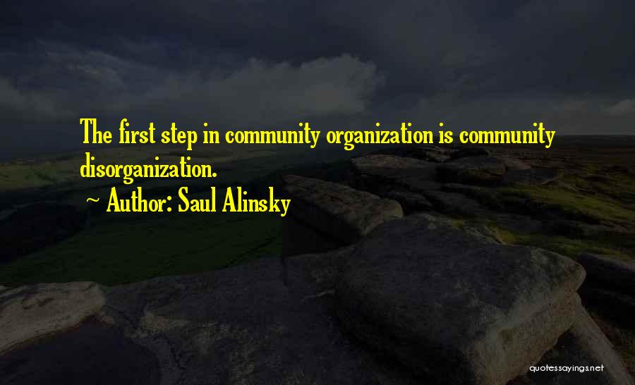 Disorganization Quotes By Saul Alinsky