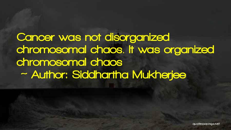 Disorganized Quotes By Siddhartha Mukherjee