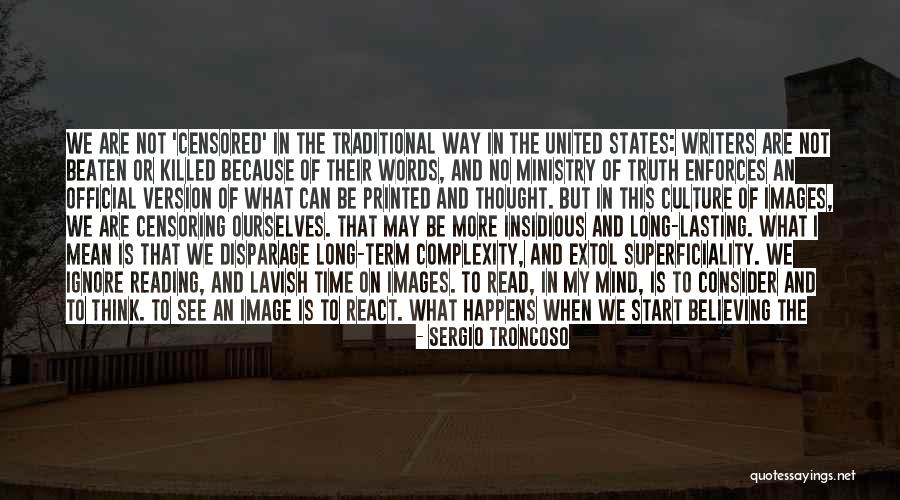 Disparage Quotes By Sergio Troncoso Disparage Quotes By Sergio Troncoso