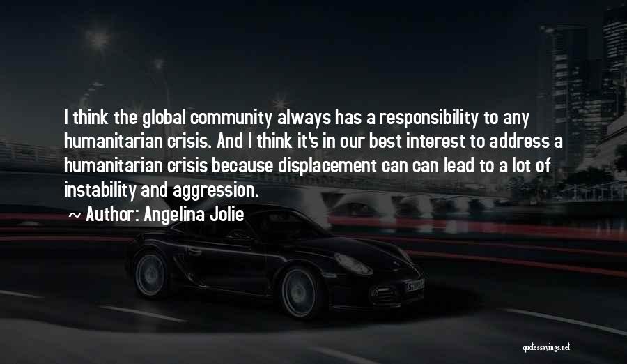 Displacement Quotes By Angelina Jolie