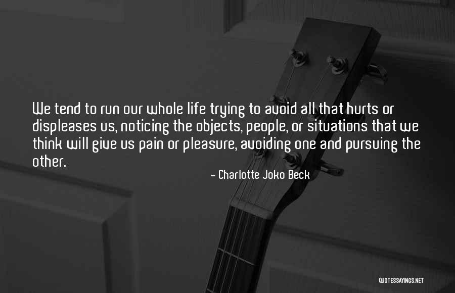 Displeases Me Quotes By Charlotte Joko Beck Displeases Me Quotes By Charlotte Joko Beck