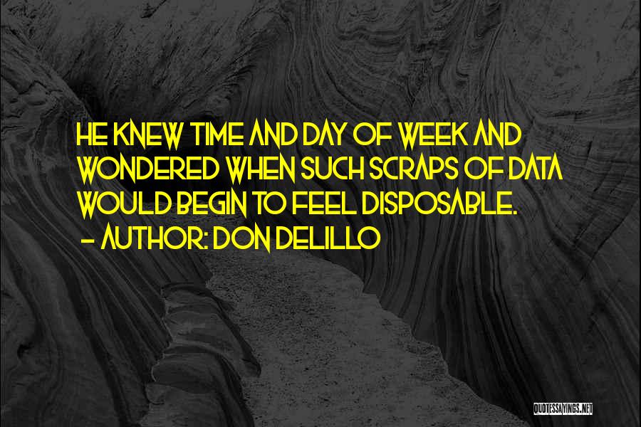 Disposable Quotes By Don DeLillo