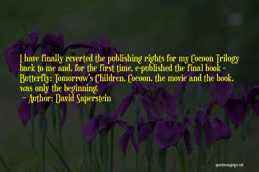 Disquieted Quotes By David Saperstein