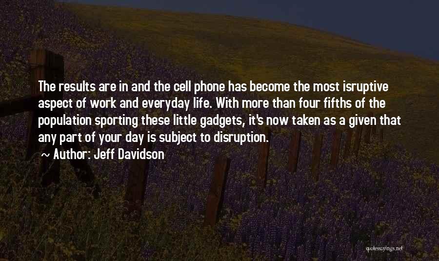 Disruption Quotes By Jeff Davidson