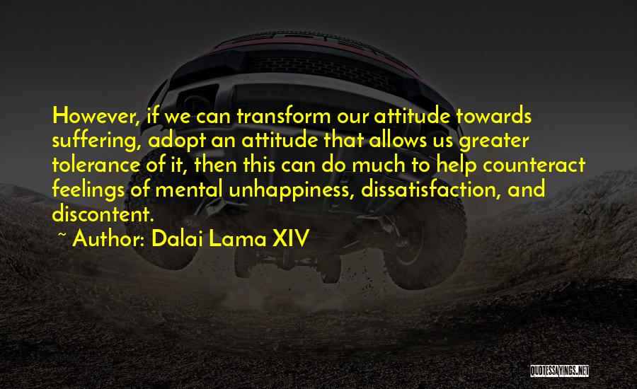 Dissatisfaction Quotes By Dalai Lama XIV