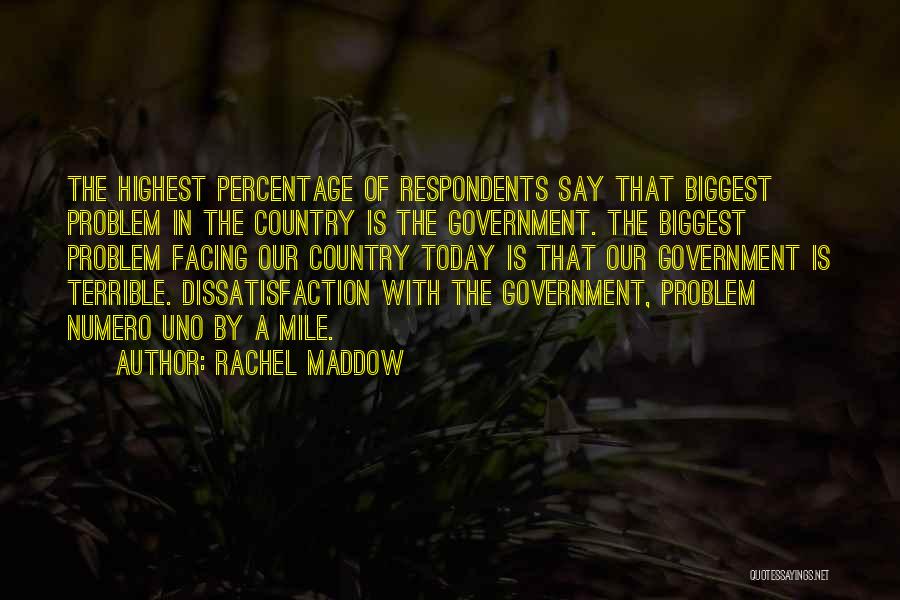 Dissatisfaction Quotes By Rachel Maddow