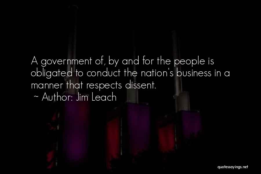 Dissent Quotes By Jim Leach