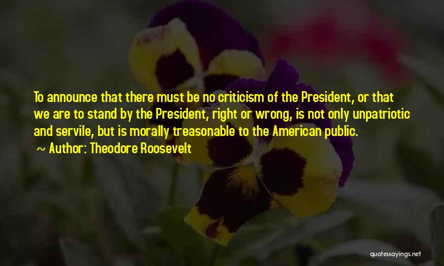 Dissent Quotes By Theodore Roosevelt