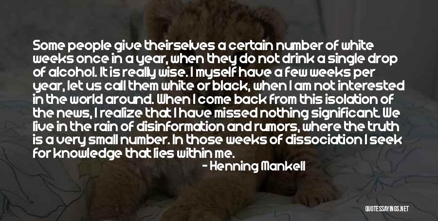 Dissociation Quotes By Henning Mankell Dissociation Quotes By Henning Mankell