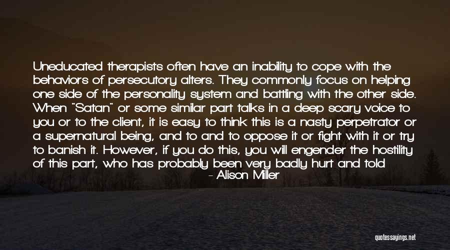 Dissociative Disorder Quotes By Alison Miller