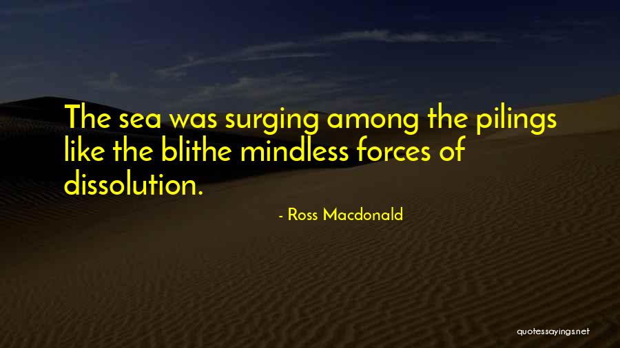 Dissolution Quotes By Ross Macdonald