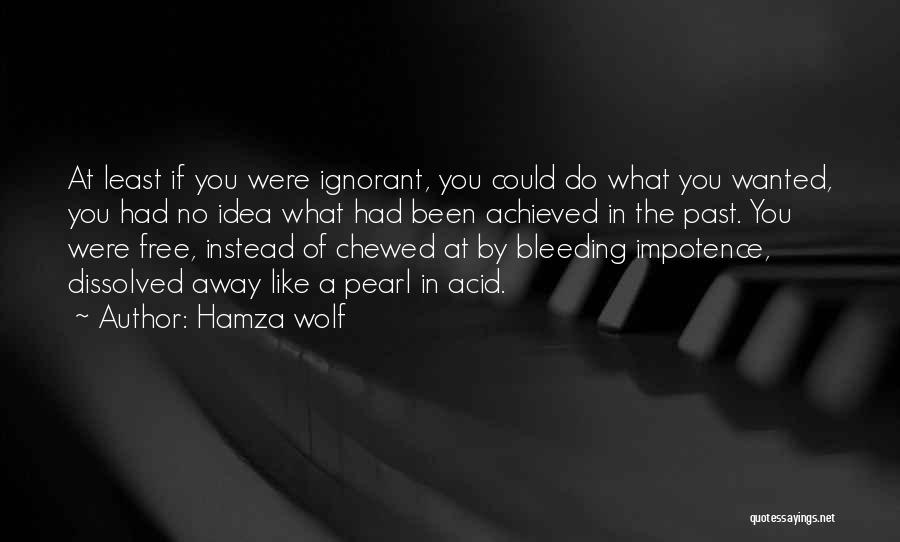 Dissolved Quotes By Hamza Wolf