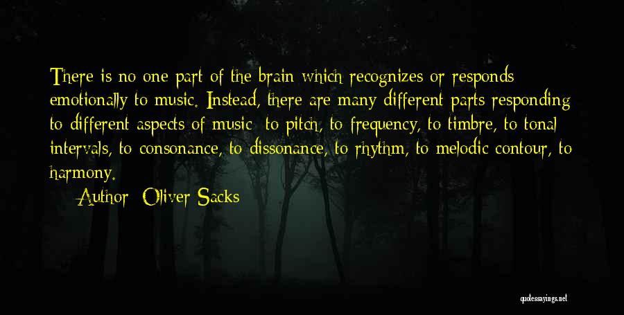 Dissonance Quotes By Oliver Sacks