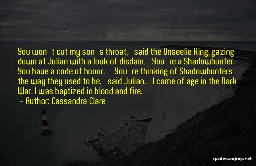 Distained Look Quotes By Cassandra Clare