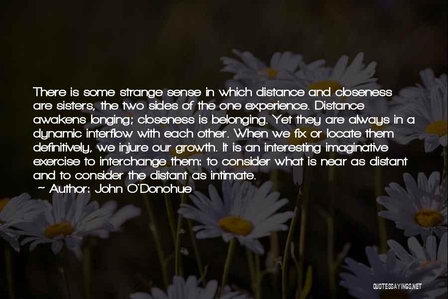 Distance And Closeness Quotes By John O'Donohue