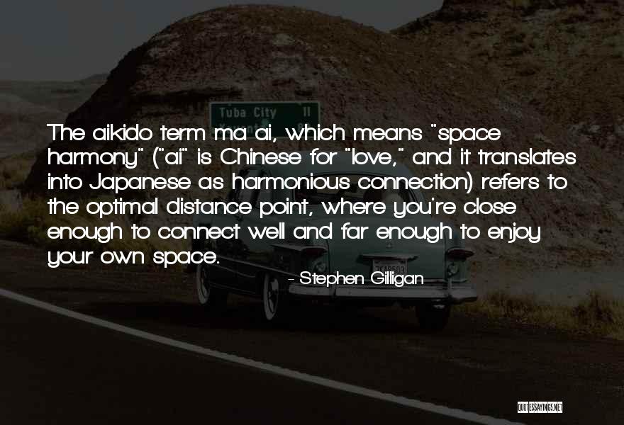 Distance And Connection Quotes By Stephen Gilligan Distance And Connection Quotes By Stephen Gilligan