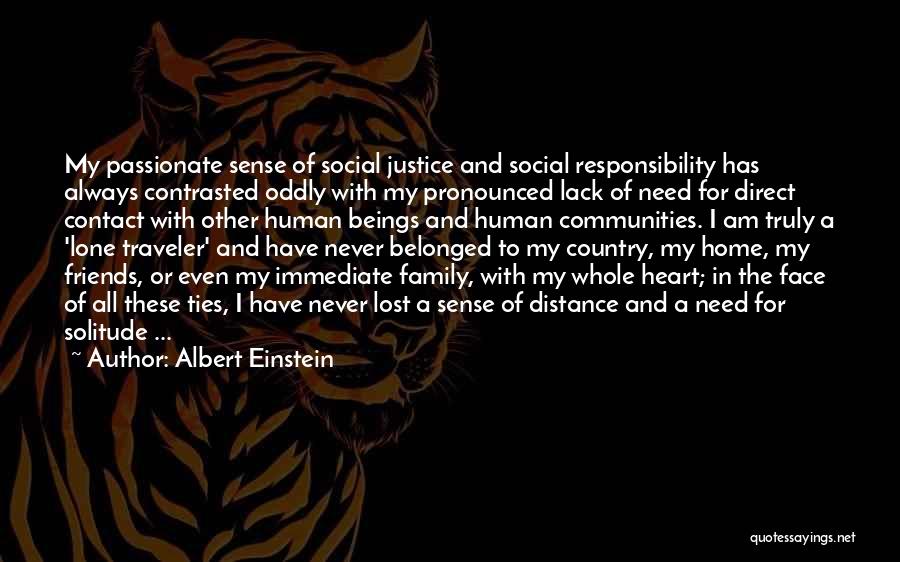 Distance And Family Quotes By Albert Einstein