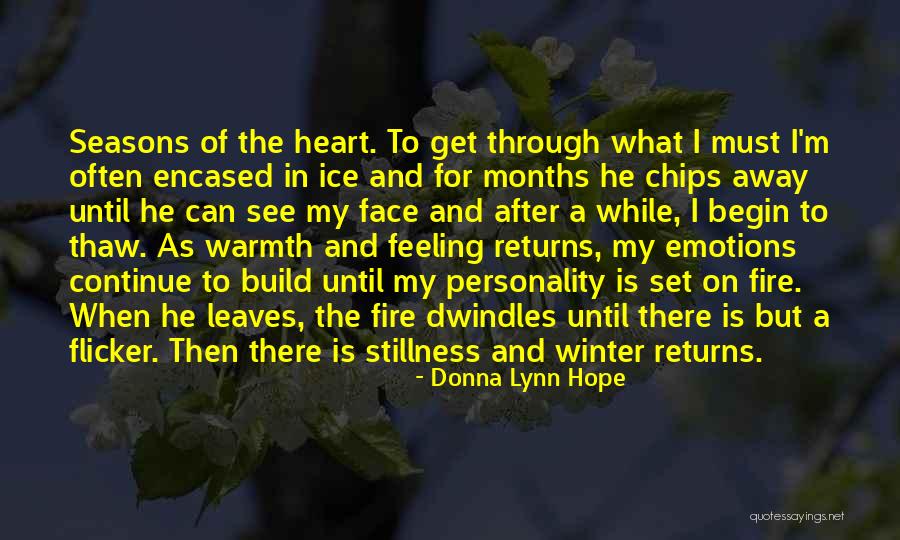 Distance And The Heart Quotes By Donna Lynn Hope