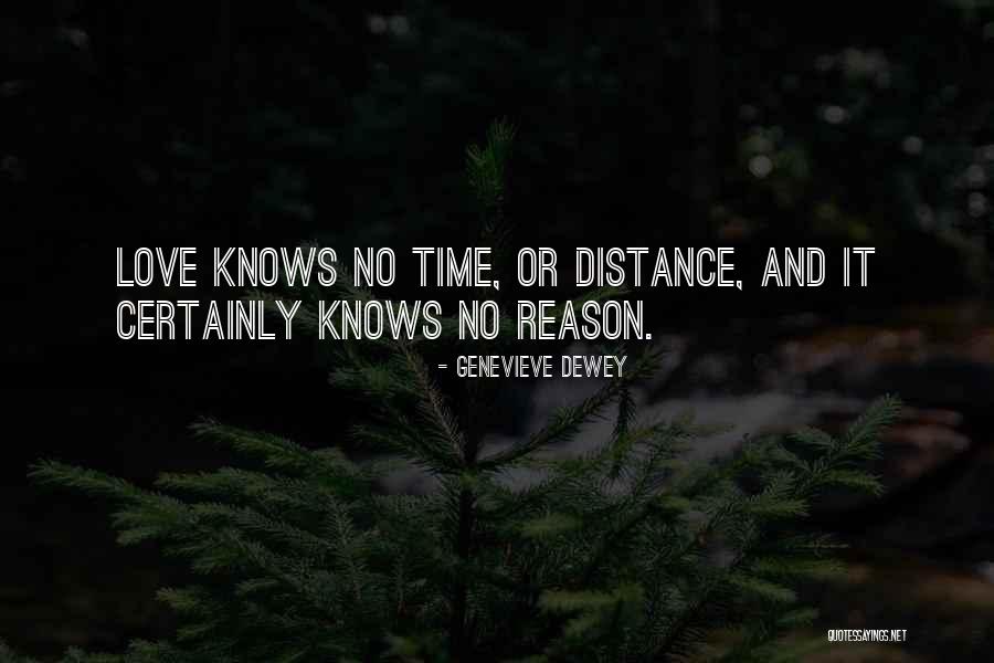 Distance And Time Love Quotes By Genevieve Dewey