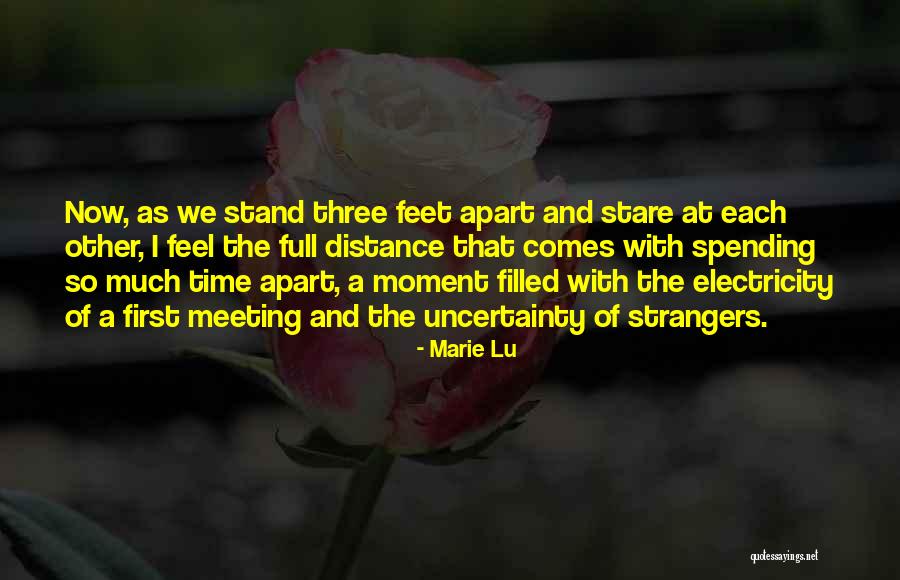 Distance And Time Love Quotes By Marie Lu