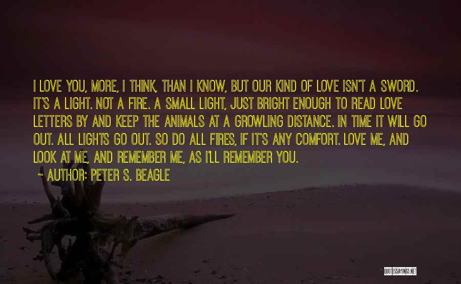 Distance And Time Love Quotes By Peter S. Beagle