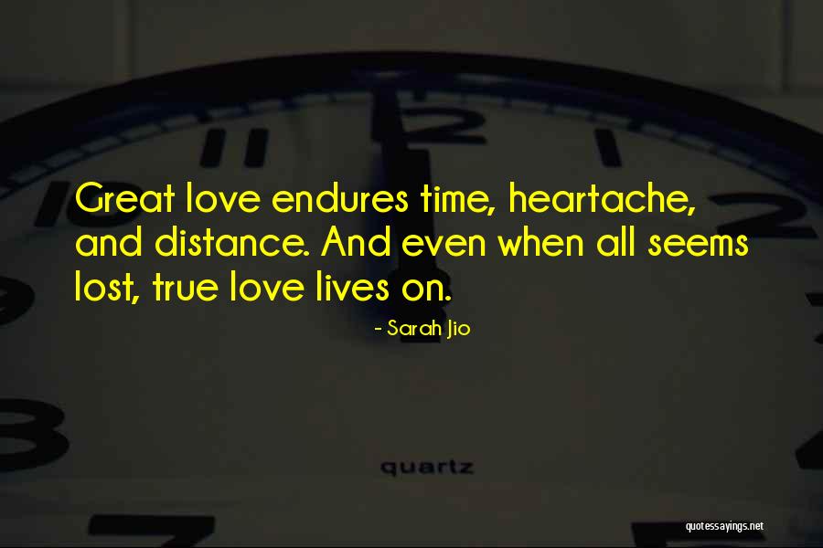 Distance And Time Love Quotes By Sarah Jio